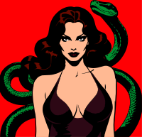 Woman with snake remix