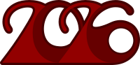 2026 year stylized nested numbers