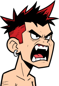 Angry comics punk