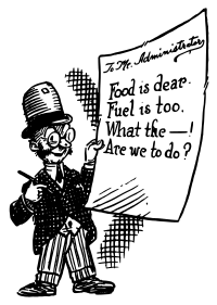 Man Writing a Complaint
