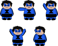 Hero 3 poses