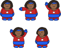 Heroine 2 poses