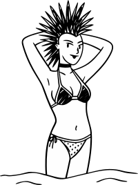 Punk at the beach