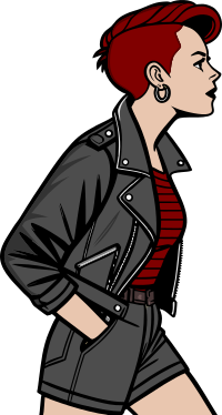 Punk with mohawk