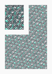 Cybernetic cubes - light blue