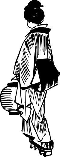 Japanese person from the back