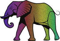Rainbow Elephant