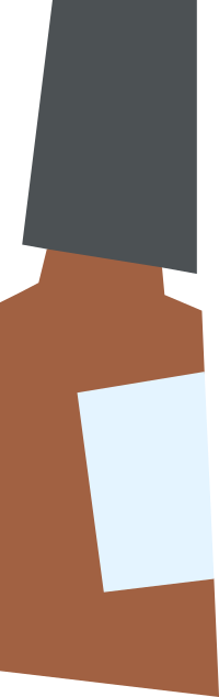 Small Brown Medicine Bottle Icon