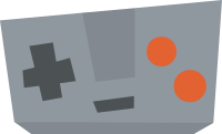 Retro Gaming Console Game Controller Icon