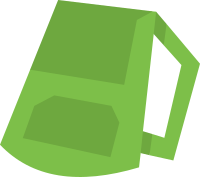 Green Backpack Icon