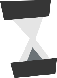 Black Loading Hourglass Cursor Icon