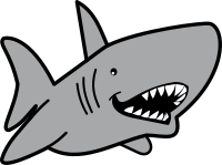 Cartoon shark
