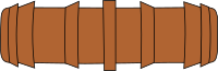 Garden straight connector