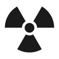 Radiation Symbol Squared Corners