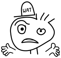 Weirded Out Cartoon Face with Hands