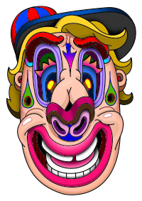 Coloring face 2 - COLORS REMIX
