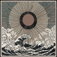 The sun over the sea