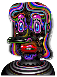 WEIRD FACE BLACK