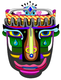 Abstract Mask Face