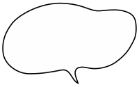 Rounded Hand-Drawn Speech Bubble