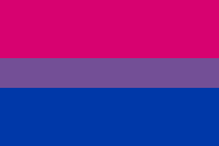 Bisexual pride flag gradient colors
