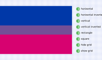 Bisexual pride flag horizontal/vertical stripes, square or rectangle