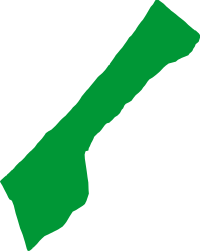 Green Gaza Strip map symbol or icon