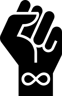 fist autistic neurodiversity infinity auDHD