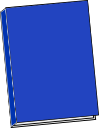 Blue book icon - closed