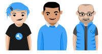 3 computer programmers coders