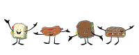 Four Sandwich Friends