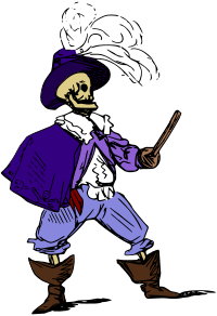 Fighting Skeleton (Colored)