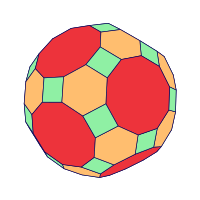 Truncated Icosidodecahedron Rotate Animation (Perspective)