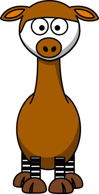 cartoon okapi