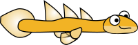 Cartoon bichir