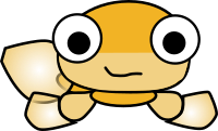 Cartoon bichir front