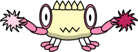 Cartoon Pompom crab