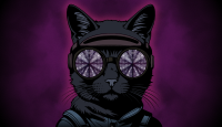 Space cadet cat (animated)
