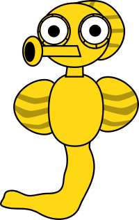 Cartoon Seahorse