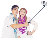 Tourists Selfie