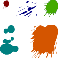 Paint splats