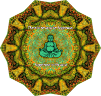 Peaceful Mandala with Quote