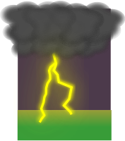 clouds and lightning