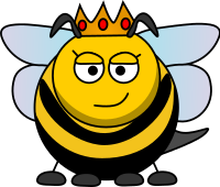 Cartoon Queen bee