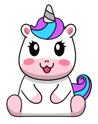 Cute Animals - Unicorn Isolated