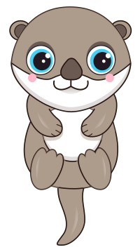 Cute Animals - Otter Isolated
