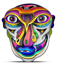 Face MULTI NOSTRILS - colors REMIX