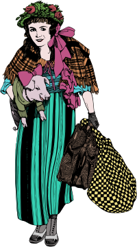 Lady with a Pig - Colour Remix