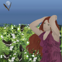 Phlora with Butterflies