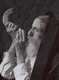 Blowing a Shofar
